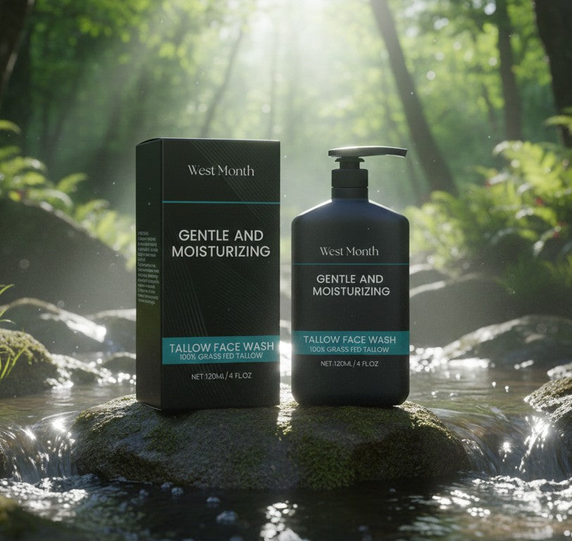 Men's Tallow Facial Cleanser Gentle Cleaning